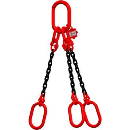 McBULL® 3-Strang-Kettengehänge, GK8, schwarz, 10 mm, 1 Meter, Typ8K25