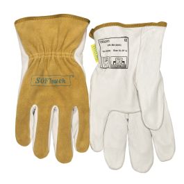 Sensitive Fingerspitzen mit Vollleder-Handinnenfläche und Seiten-Spaltleder-Rückseite