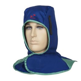 blaue Schweißerhauben, flammhemmend Fire Fox™