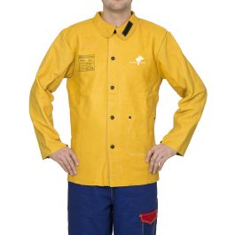 81 cm länge Vollleder Golden Brown™ Schweisserjacke