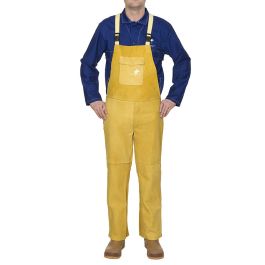 Vollleder Golden Brown™ Schweisser Latzhose