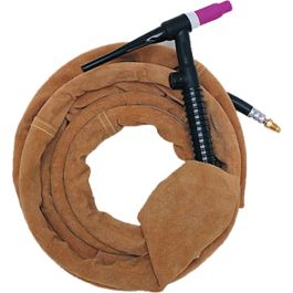 Hellbraune Leder-Überzugschlauch PRO METER (Preis/m + 1 x art.nr. 99-4000)